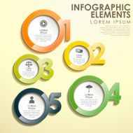 abstract circle option infographics N2