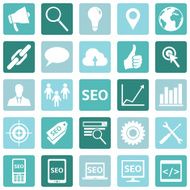 Vector Set of SEO Icons N19