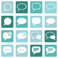 Vector Set of Bubbles Icons N11