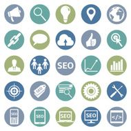 Vector Set of SEO Icons N20