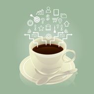 Coffee cup and icon N2