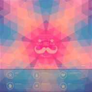 Abstract geometric hipster infographic
