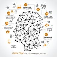 concept Infographics people in the network