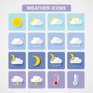 Set of weather icons