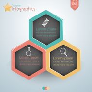 Science s hexagon design Vector illustration