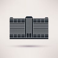 Business center Icon in the flat style