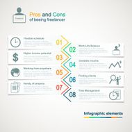 Vector freelance infographics N2