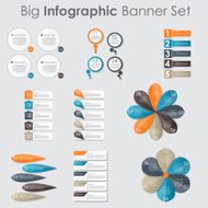 Big Set of Infographic Banner Templates for Your Business Vector N38