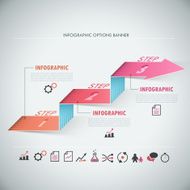 Modern infographics options banner N754