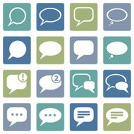 Vector Set of Bubbles Icons N12