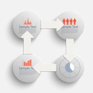 Vector circle timeline N6