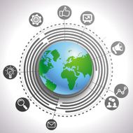 Vector internet marketing concept N3