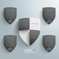 Protection Shield Infographic 4 Options N2