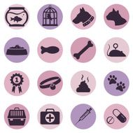 Vector Set of Pets Icons N21