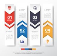 Design multicolor number timeline graphic or website Vector eps1 N9