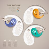 vector abstract 3d paper infographics N85