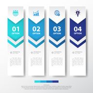 Design multicolor number timeline graphic or website Vector eps1 N10
