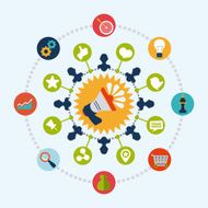 Social Advertising vector illustration N11