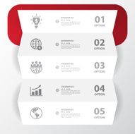 Business icon with white paper Vector Illustrations N4