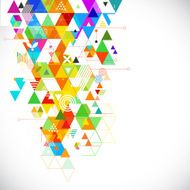 Abstract geometric colorful template for corporate business bochure