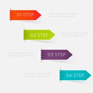 Abstract business info graphics template with icons N164
