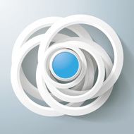 White Rings Blue Circles Magic Centre