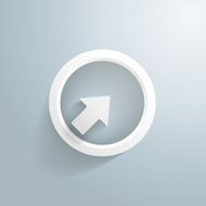 White Arrow With Circle