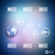 Infographic template for business design triangle design vector illustration N11