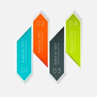 Abstract business info graphics template with icons N176