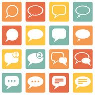 Vector Set of Bubbles Icons N13