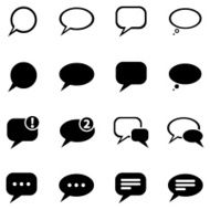 Vector Set of Bubbles Icons N14