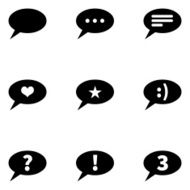 Vector Set of Bubbles Icons with Different Concepts N14