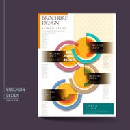 modern geometric style poster brochure template design N2
