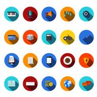 vector flat modern icons set N3