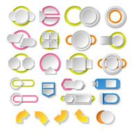 Empty infographics elements Modern design template Abstract web layout