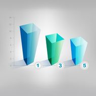 Example of cube chart Infographics element N6