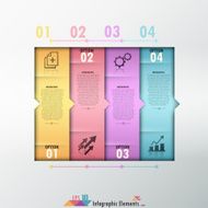 Modern infographics options banner N757