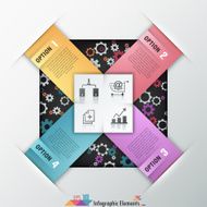 Modern infographics options banner N759