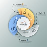 Modern infographics options banner N761