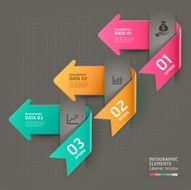 Abstract arrow infographics template N5