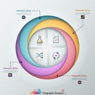 Modern infographics options banner N763