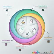 Modern infographics options banner N764