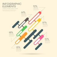 creative histogram infographics design N2
