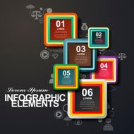 rounded rectangle label infographic elements