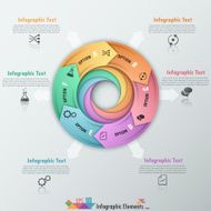 Modern infographics options banner N765