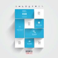 Interface Template-Modern Concept For Internet Web Flat design Vector N2