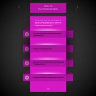 Pink flat design