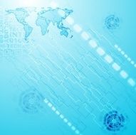Blue technology style design