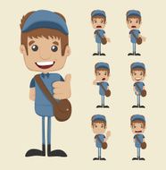 Set of postman N6