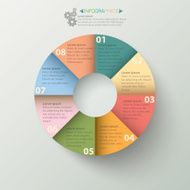 Infographics Business circle template N8